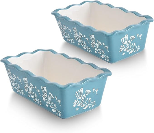 Wisenvoy Loaf Pan Bread Pan Ceramic loaf pans for baking Porcelain Baking Pans Nonstick Bread Pans for Baking
