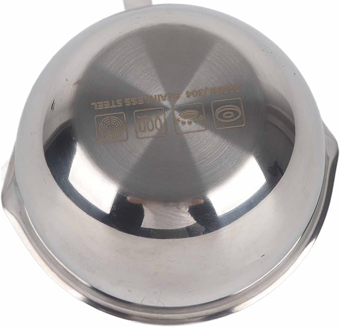 Butter Warmer Pot, Milk Warmer Pot, Stainless Steel Mini Butter Hot Pot, for Heating Milk Butter Cheese Chocolate(300ML)