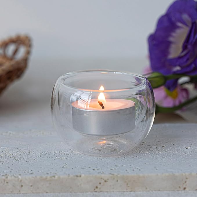Tea Lights Candles - 4.5 Hour Burn Time - 10 Pack Bulk Candles - White Unscented - Travel Candles - Shabbat Candles - Long Burn Time