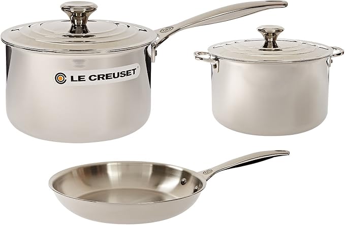 Le Creuset Tri-Ply Stainless Steel 5 pc. Cookware Set, 5 pc