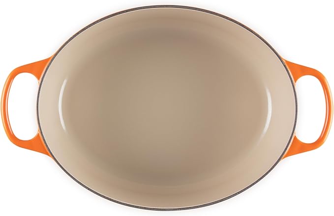 Le Creuset Enameled Cast Iron Signature Oval Dutch Oven, 6.75 qt., Flame