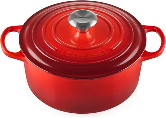 Le Creuset Enameled Cast Iron Signature Cookware Set, 7 pc, Cerise