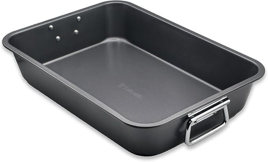 Large Lasagna Pan 15” x 11” - Nonstick Casserole Dish for Easy Cleanup - Convenient Deep Lasagna Baking Dish With Foldable Handles - Large Baking Pan Casserole Dish Is Perfect for Any Meal
