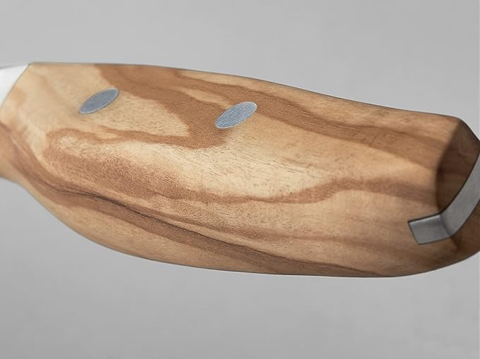 Wüsthof AMICI 7" Hollow Edge Santoku Knife, Tan