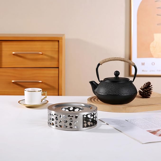 Stainless Steel Teapot Warmer, Tea Warmer for Teapot, Silver Color