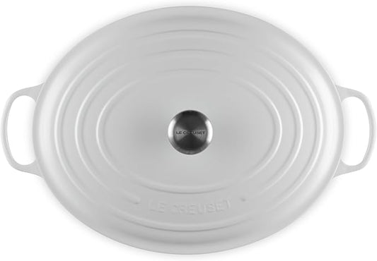 Le Creuset Enameled Cast Iron Signature Oval Dutch Oven, 15.5qt., White