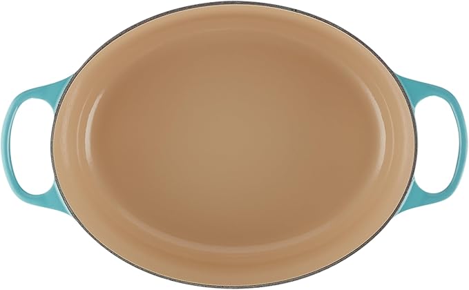 Le Creuset Enameled Cast Iron Signature Oval Dutch Oven, 6.75 qt., Caribbean
