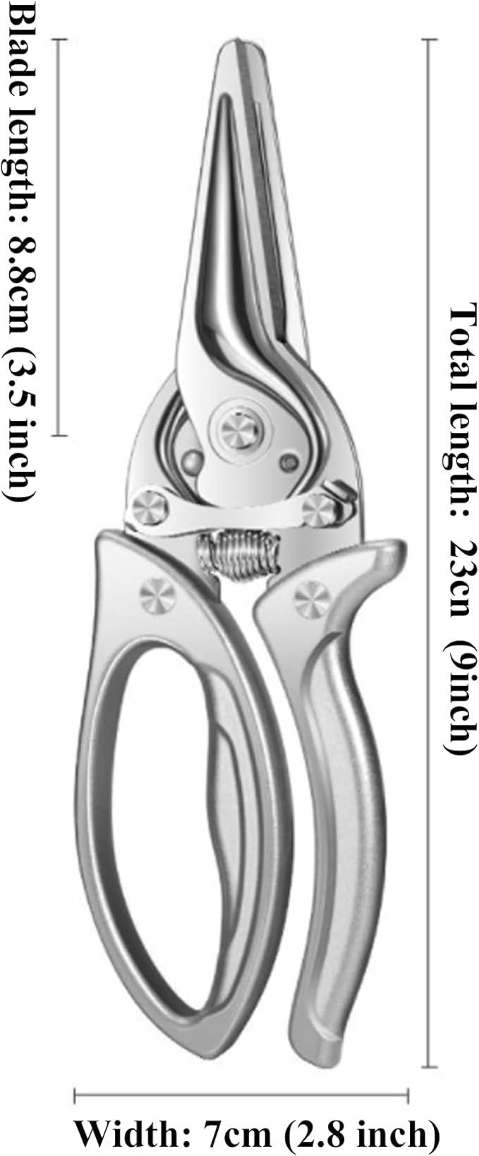 2025 New Heavy Duty Kitchen Scissors,Multifunctional Heavy-Duty Kitchen Shears,Stainless Steel Scissor,Scissors All Purpose for Food,All-Steel Chicken Bone Shears,for Chicken Meat Seafood Bone Cutting
