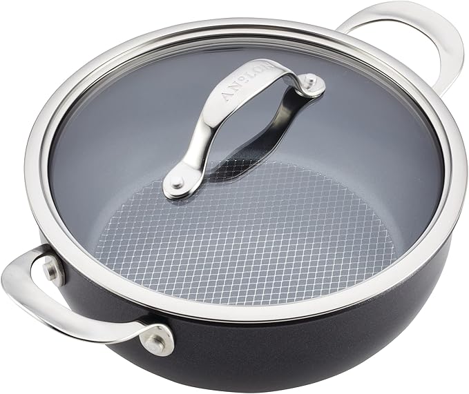 Anolon X Cookware/Pots and Pans Set, 8 Piece, Dark Gray