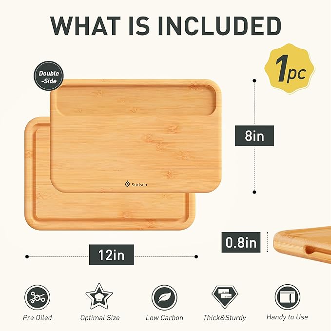 Bamboo Cutting Board Set Over Sink Non Toxic Wooden Cutting Boards Men Birthday Christmas Valentines Father Day Gifts Ideal from Wife Romantic Anniversary Best Cool Gadget Awesome Who Have Everything
