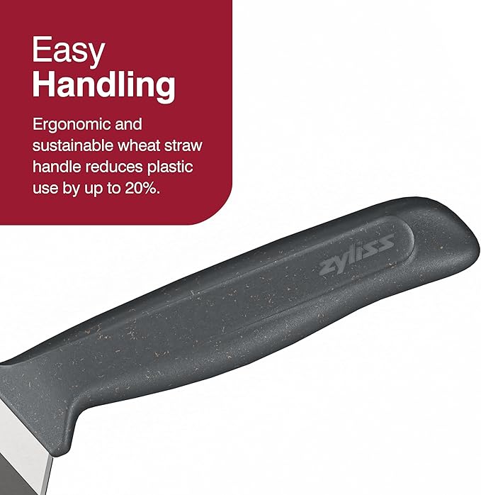 Zyliss Comfort Knife - Japanese Stainless Steel Blade - Non-Slip Contoured Handle for All Hand Sizes - Kitchen Tools with Safety Kitchen Blade Guards - Dishwasher Safe - 5.9" Chef's Knife