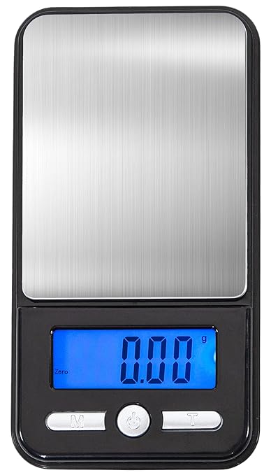 American Weigh Scales Series Digital Pocket Weight Scale, Stainless SteelAC-650-BLK650G X 0.1G(Black) (150g x 0.01g)