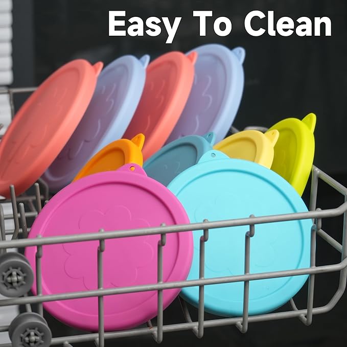 2 Cup Silicone Replacement Lids Storage Cover for Anchor Hocking Glass Bowls (Container not Included) 4 Pack Microwave, Dishwasher and Freezer Safe