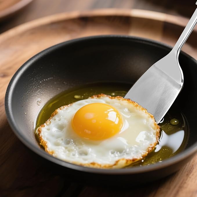 2 Pack metal spatula set, kitchen utensils, cooking utensils,Turner, mini spatula,Slotted Kitchen Spatulas Stainless Steel, Cooking Utensils, Ideal Cookware for Fish, Eggs, Pancakes