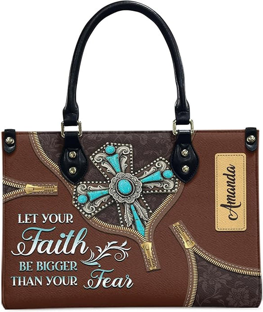 THUYPT Personalized Christian Leather Handbags, Handbag & Purse With Bible Verse Religious Tote Bag, Gift for Women
