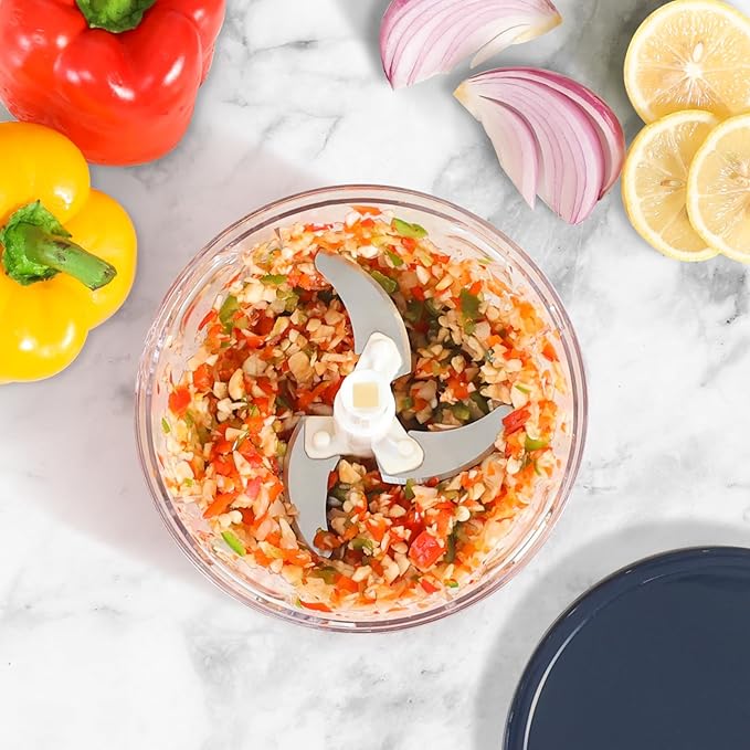 Rorence 3 in 1 Stainless Steel Pump Salad Spinner Food Chopper Set: Large Collapsible Lettuce Spinner, Chopper for Vegetable Slicer and Dicer, 5 QT Mixing Bowl with 5 Graters