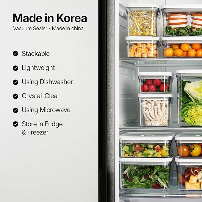 Premium Airtight Food Storage Containers, Rectangular 2PC(1.06qt), Smart One-Click Seal Lid, No Hinges, Patented Double Silicone Lining, 100% Leak Proof, BPA-FREE, Dishwasher, Microwave Safe