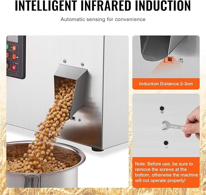 VEVOR Powder Filling Machine 0.002-0.22lbs/1-100g, Automatic Intelligent Particle Weighing Filling Machine, Powder Filler Particle Dispenser for Tea Seeds Grains Powder Flour Beans Glitter Candy