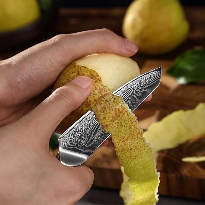 Wakoli NIT 3-Piece Kiritsuke Knife Set – Professional Damascus Kitchen Knives | 67-Layer VG10 Core Steel | Ergonomic G10 Handles | Japanese-Style Chef Knife Set in Wooden Gift Box