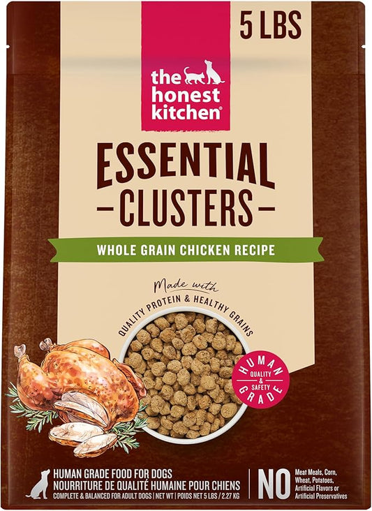 The Honest Kitchen Essential Clusters Dog Whole Grain Chicken 5 lb Bag