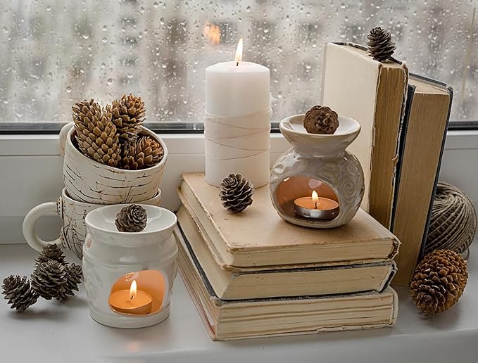 Unscented Tea Lights Candles White, Smokeless, Dripless & Long Lasting Paraffin Small Votive Mini Tealight Candle for Home, Pool, Shabbat, Weddings & Emergencies (50-Pack)