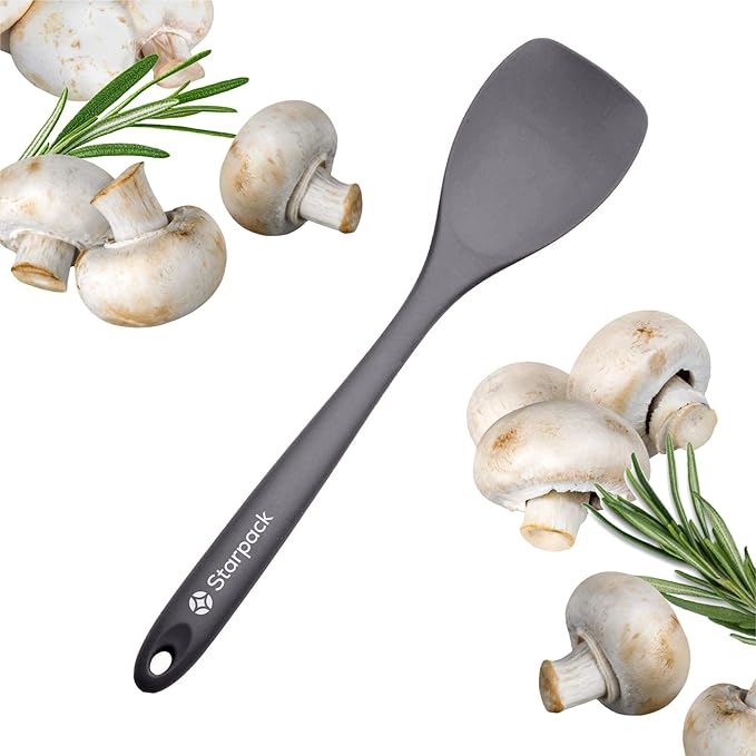 Starpack 'The All Rounder' XL Premium Silicone Spoonula - Heat Resistant to 600F - Best Kitchen Spatula Spoon for Cooking
