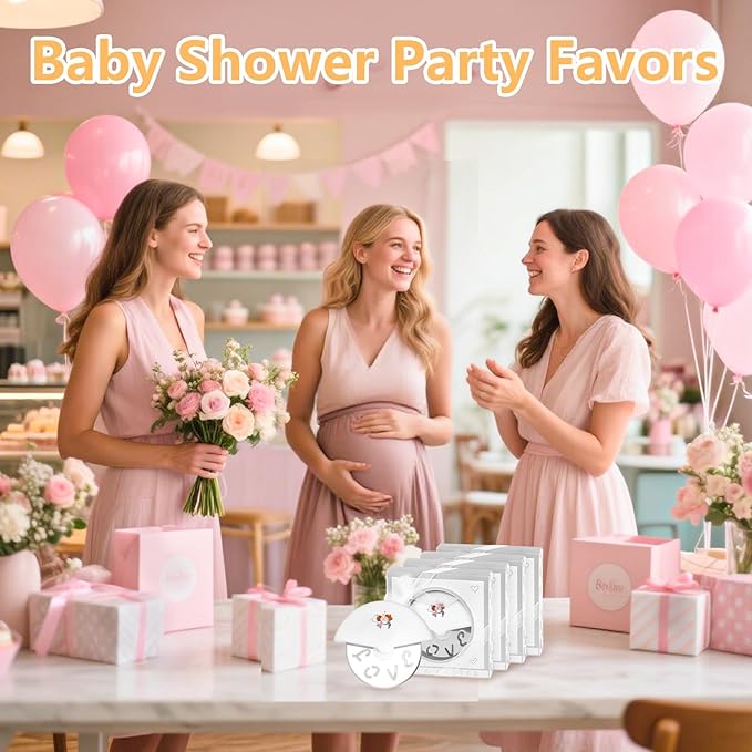 30Pcs Pizza Cutter Wedding Party Favors for Guests, Mini Stainless Steel Pizza Cutter with Silver Gift Box for Bridal Decoration Baby Shower Return Souvenirs Guest Prizes