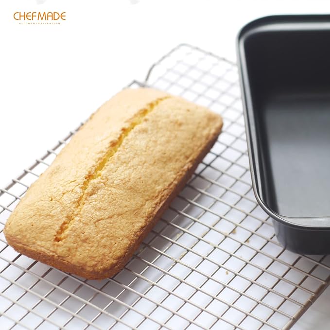 CHEFMADE Bread Loaf Pan, Nonstick Meatloaf Small Pan, 3.1" x 5.8", Set of 2