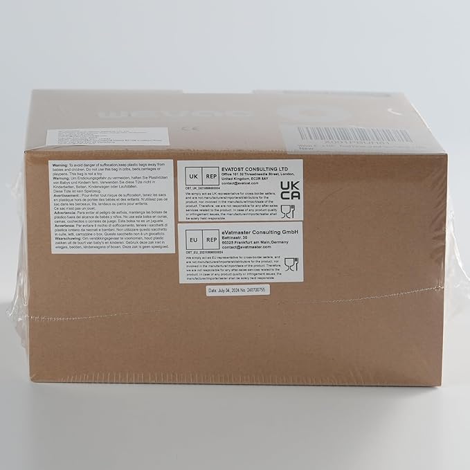 Wevac 8” x 150’ Food Vacuum Seal Roll Keeper with Cutter, Ideal Vacuum Sealer Bags for Food Saver, BPA Free, Commercial Grade, Great for Storage, Meal prep and Sous Vide (8" x 150')