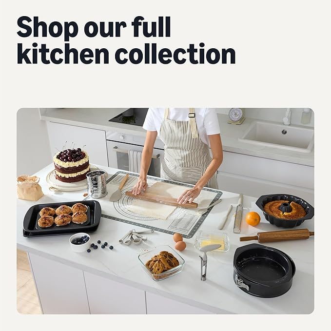 Amazon Basics Nonstick Bakeware 6-Piece Set, Stackable, Dishwasher and Oven-Safe