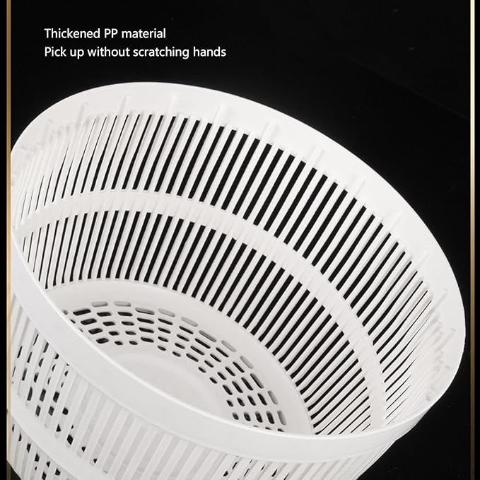 Salad Spinner, Stainless Steel Multifunctional Large Capacity Lettuce Vegetable Fruit Dryer Drain Basket for Home Restaurant