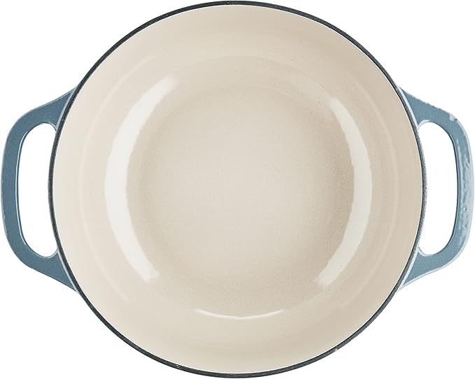 Lodge EC6D34 Enameled Dutch Oven, 6 Qt, Storm Blue