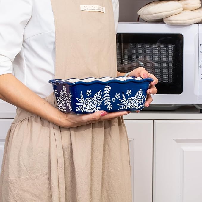 Wisenvoy Loaf Pan Bread Pan Ceramic Baking Pans Hand Paint Meatloaf Pan Nonstick Loaf Pans For Baking Bread