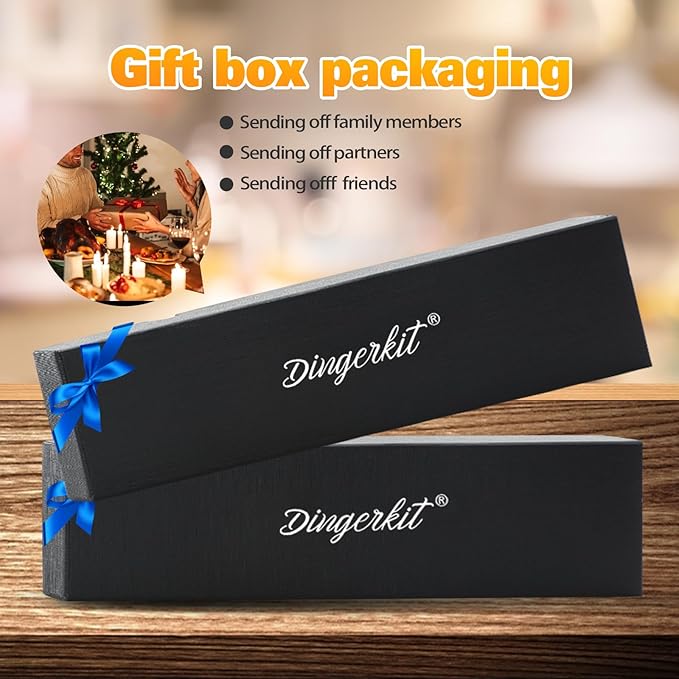 Watermelon Knife, 9" Melon Carving and Slicer Knife for Watermelon Cantaloupe Made of High Carbon Steel with Gift Box and Sheath - Fruit Cutting Knife with Pakkawood Handle.