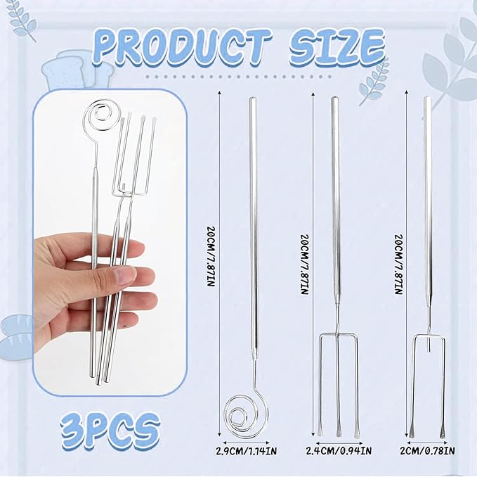 Chocolate Dipping Fork Tool, Candy Dipping Tools, Candy Dipping Tools Chocolate Dipping Fork Spoons Set, Chocolate Dipping Tool Set, Chocolate Dipping Tools or Chocolates Candy Cheese Dipping