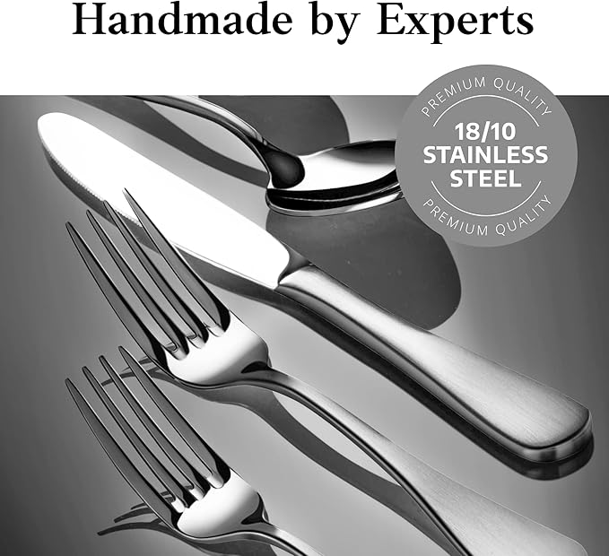 Artaste 1029086 Rain Stainless Steel Dinner Knife, Matte Finish Handle, 12-Piece