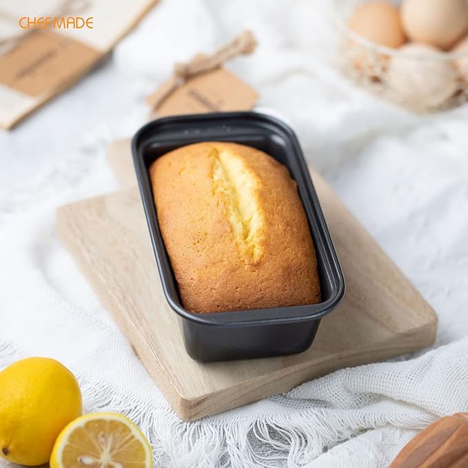 CHEFMADE Bread Loaf Pan, Nonstick Meatloaf Small Pan, 3.1" x 5.8", Set of 2