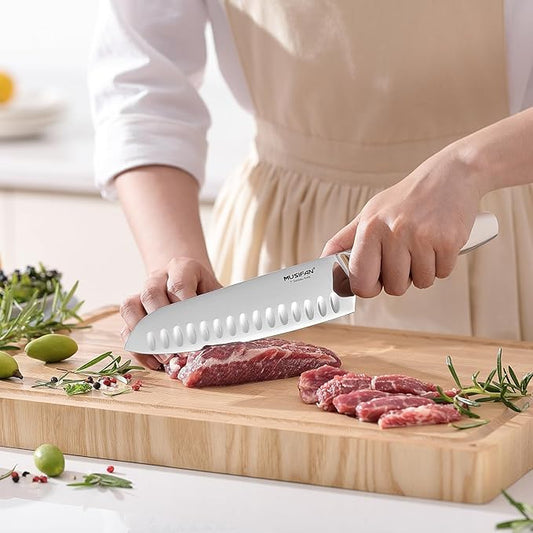 3-Piece Chef Knife Set, Professional Ultra Sharp Kitchen Knives For Cooking High Carbon Stainless Steel, With Ergonomic Handle Design (three)