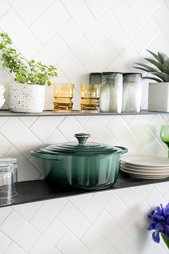 Le Creuset Enameled Cast Iron Signature Round Dutch Oven, 7.25 qt., Artichaut