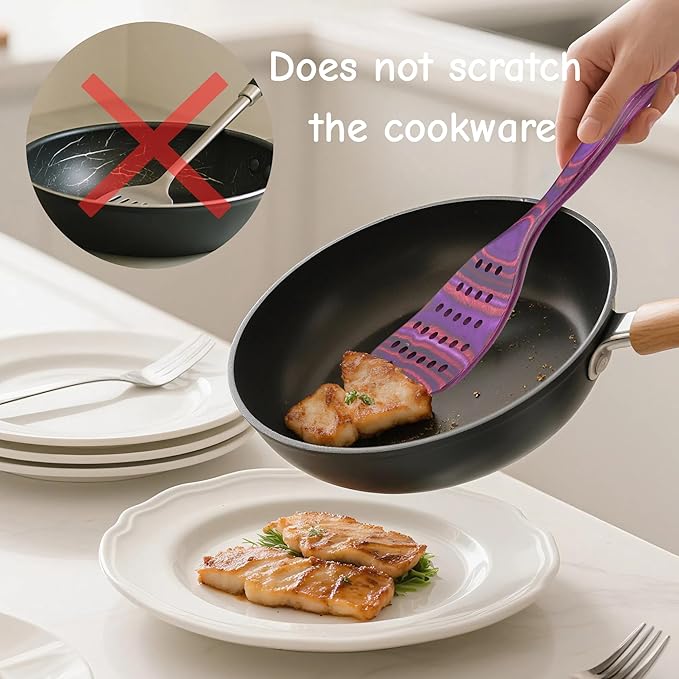 7 PCS Pakkawood Kitchen Utensils | Kitchen Cooking Utensil Set | Pakkawood Utensils | Non-Stick Wooden Spoons | Wooden Spoons for Cooking | Byzantium