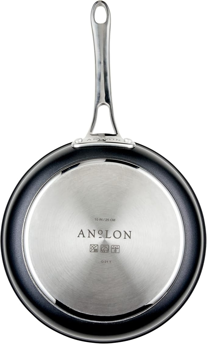 Anolon X Cookware/Pots and Pans Set, 8 Piece, Dark Gray