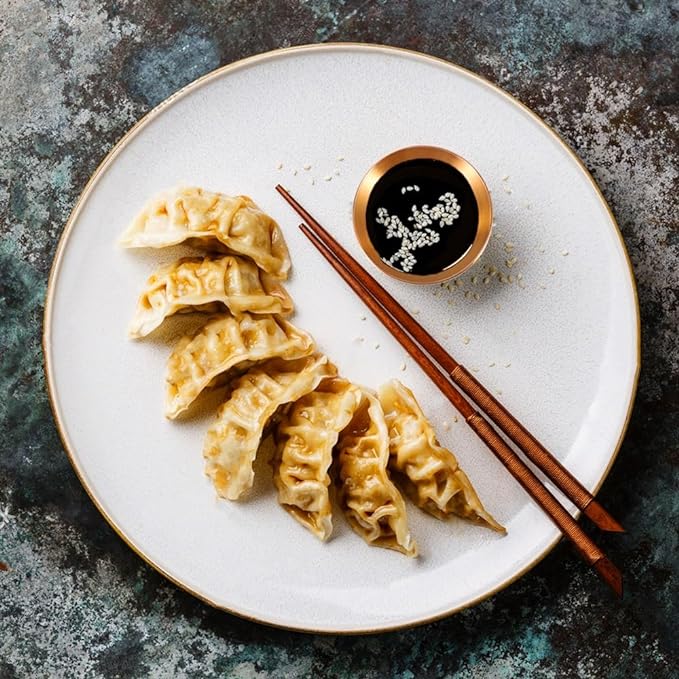 8 Pack 3.5inch Stainless Steel Sauce Dishes Mini Individual Saucers Bowl Round Seasoning Dishes Sushi Dipping Bowl Appetizer Plates, Champagne Gold