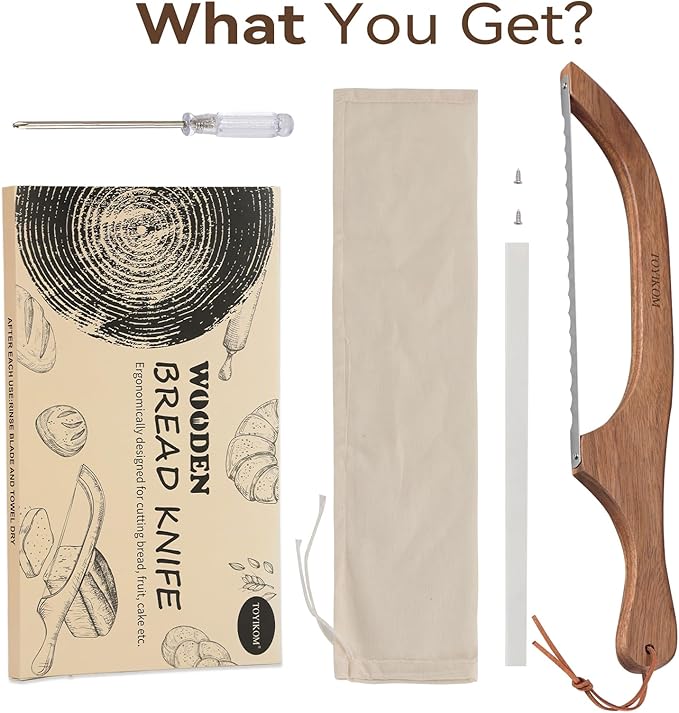 Sourdough Bread Knife for Homemade Bread, Sourdough Bread Slicer for Homemade Bread, Bread Cutter for Homemade Bread, Serrated Bread knife, Sourdough Knife for Slicing, Bread Bow Bread Saw