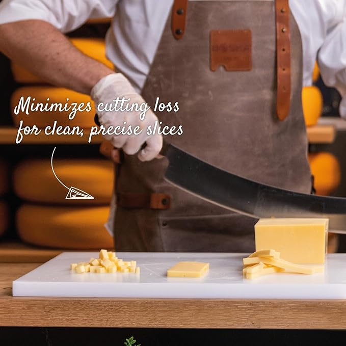 Boska Professional Cheese Knife Large - Cheese cutter for cheese wheels - 380 mm - Double handled - Easy to clean
