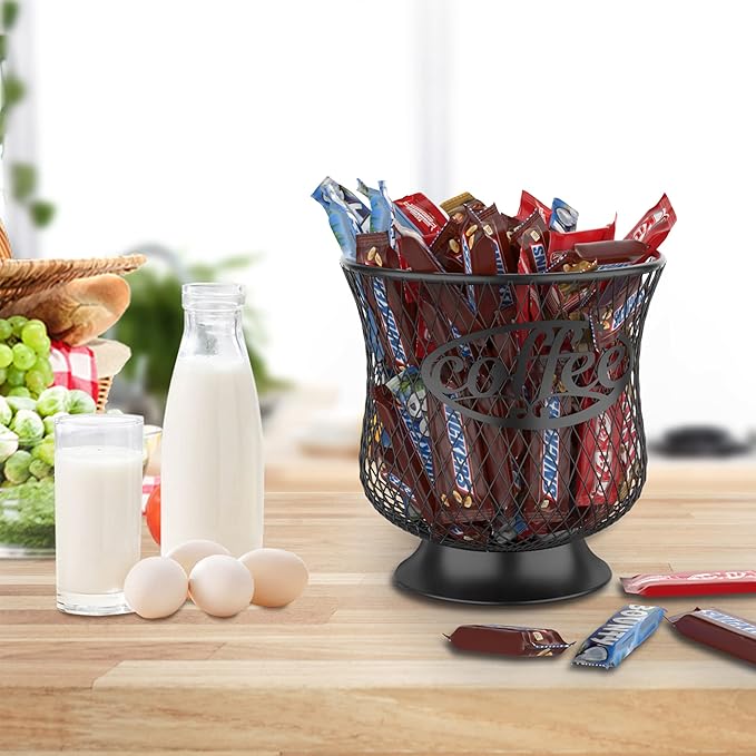 Coffee Pod Holder, Large Capacity K Cup Holder, Nespresso Pods Holder K Cup Organizer for Kitchen Countertop, Coffee Bar Accessories, Pod Holder for Keuring Espresso Capsule Coffee Creamer