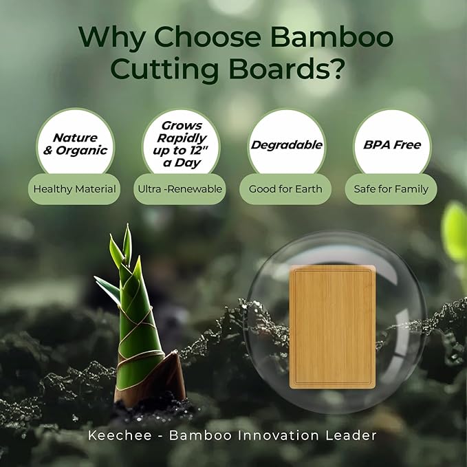 Kitchen Essentials Natural Bamboo Cutting Board XL With Durable, Knife-Friendly Surface & Deep Juice Groove β Perfect For BBQ(Pre Oiled, Natural)