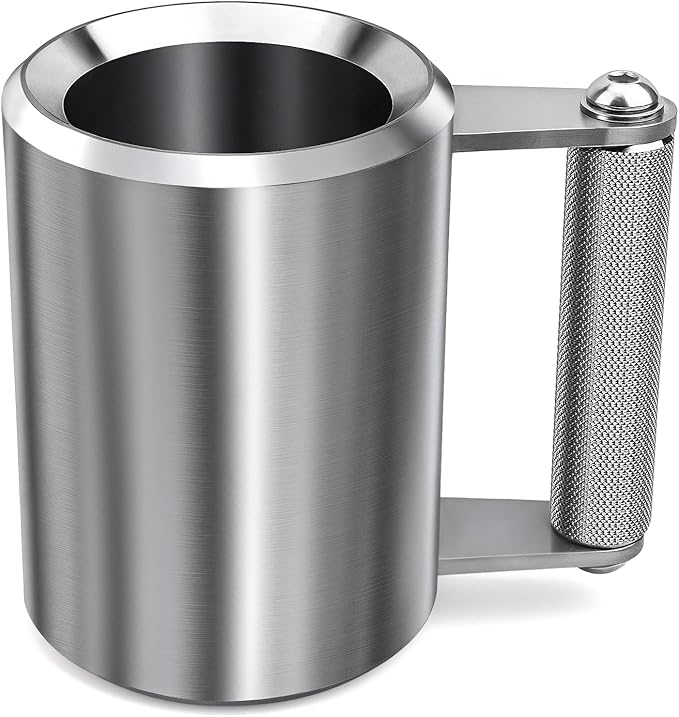 Mug,18LB/ 8KG Stainless Steel Cup,Super Dumbbell Fitness Sports Mug,Gym Exercise Coffee Lover Gift