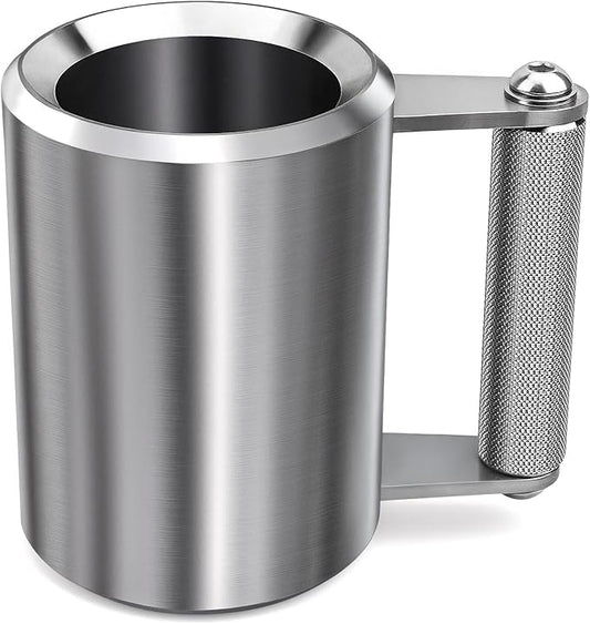Mug,18LB/ 8KG Stainless Steel Cup,Super Dumbbell Fitness Sports Mug,Gym Exercise Coffee Lover Gift