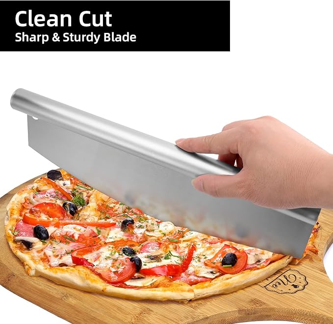 Perforated Pizza Peel, Professional 12 x 14 Inch Paddle Anodized Aluminum Turning Peel with Detachable Alloyed Handle for Home Made Pizza
