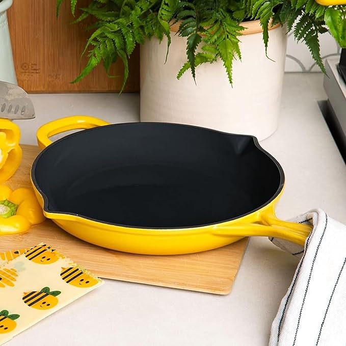 Larder & Vine 21 Piece Cookware Set (Limoncello) | Dutch Oven, Utensil Set, Saucepan, Skillet, and Trivets